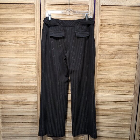 Worthington Petite Modern Fit Black Pinstripe Pants Size 6P - Picture 6 of 10